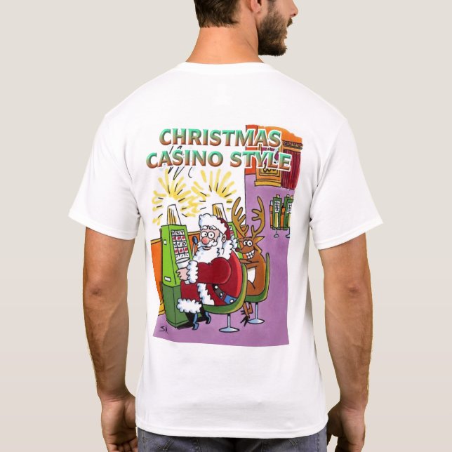 Casino de Noël Style blanc T-shirt dos (Dos)
