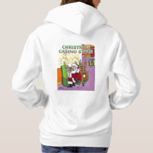 Casino de Noël style femme sweat - shirt à capuche