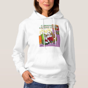 Casino de Noël style femme sweat - shirt à capuche