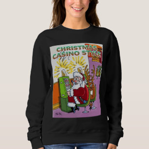 Casino de Noël style femme sweatshirt noir