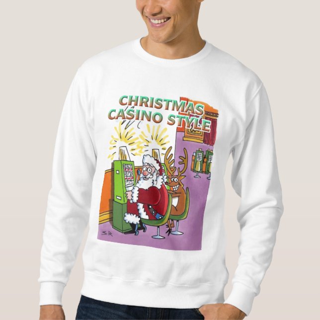 Casino de Noël Style sweatshirt blanc (Devant)