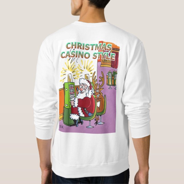 Casino de Noël Style sweatshirt blanc retour (Dos)