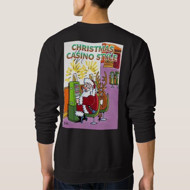 Casino de Noël Style sweatshirt noir retour (Dos)