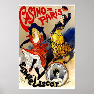 Casino de Paris 1895 AFFICHE IMPRIMÉE A5-A1 Vintag