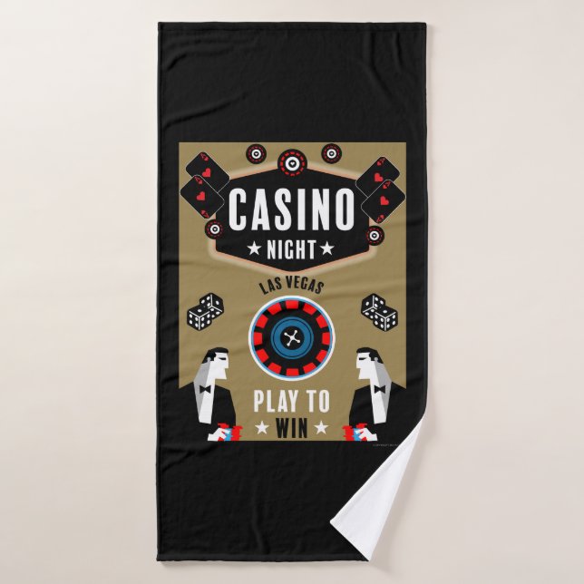 Casino Gambling Poker Roulette (Serviette de bain)