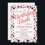 Casino Invitation Anniversaire Poker Vegas Game Pa<br><div class="desc">Cette invitation à la fête d'anniversaire de casino amusant comprend jouer des symboles de carte dans l'arrière - plan avec du texte rouge et noir. Un invitation de fête d'anniversaire vraiment amusant pour célébrer un anniversaire gagnant. Idéal pour la 20ème 21ème 30ème 45ème 45ème 55ème 55ème 60ème 65ème 70ème 75ème...</div>