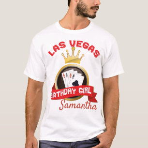 Casino Las Vegas Anniversaire Fête T-Shirt personn