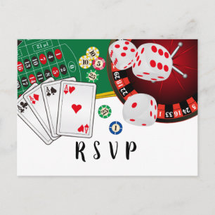 casino, nuit casino, carte postale RSVP