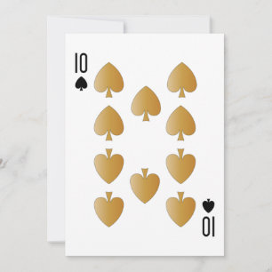 Casino Party Playing Card 10