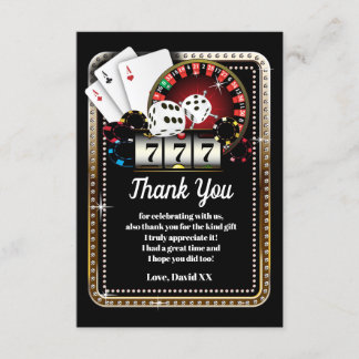 casino, poker, adulte, carte de remerciements