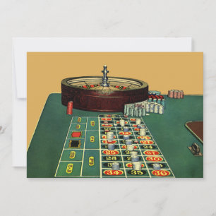 Casino vintage Roulette Table Jeu, Chips de jeu