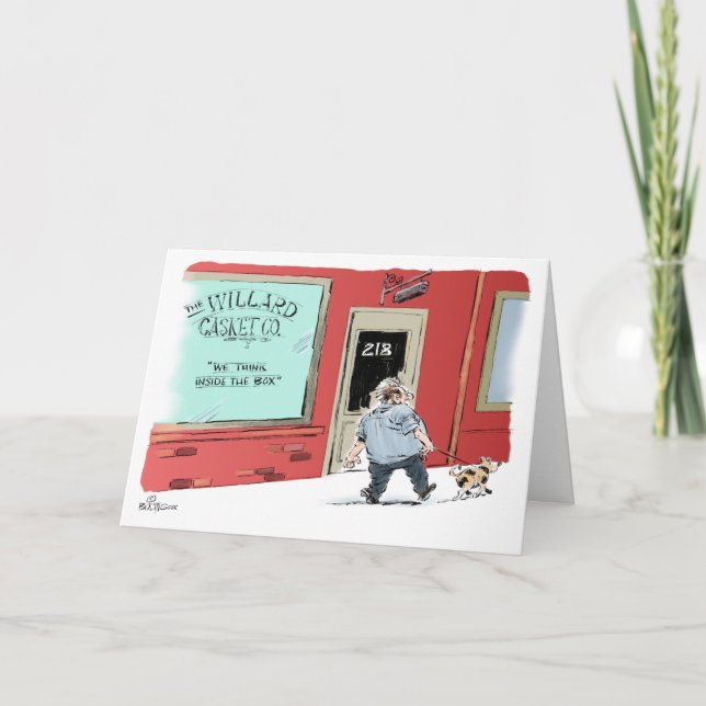 Casket Co. Slogan carte d'anniversaire (Devant)