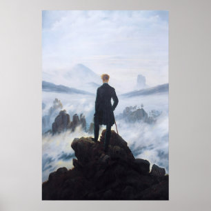 Caspar David Friedrich Impression Voyageur au-dess