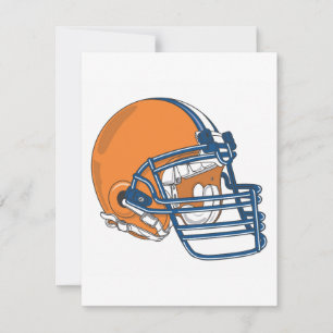 Casque bleu orange