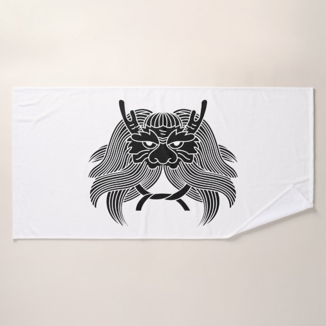 Casque de démon (Serviette de bain)