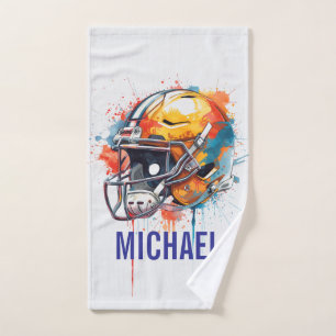 Casque de football motivationnel inspirant Nom