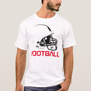 Casque de football Pop Art Rouge Blanc T-shirt