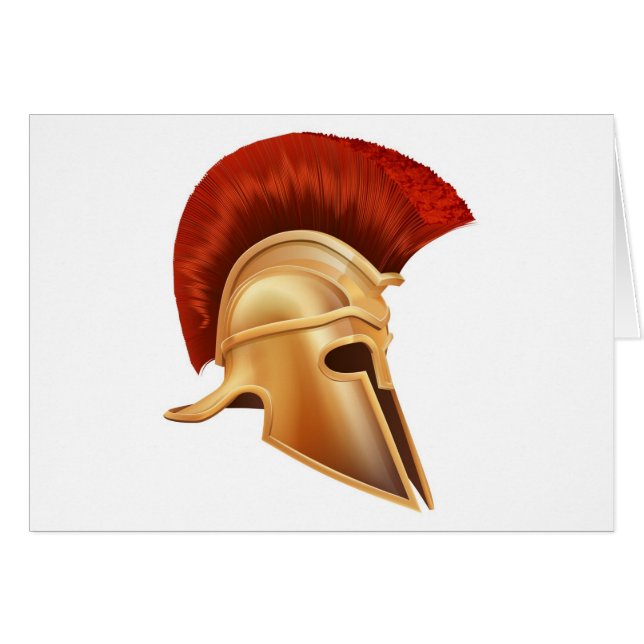 Casque de guerrier du grec ancien (Devant horizontal)