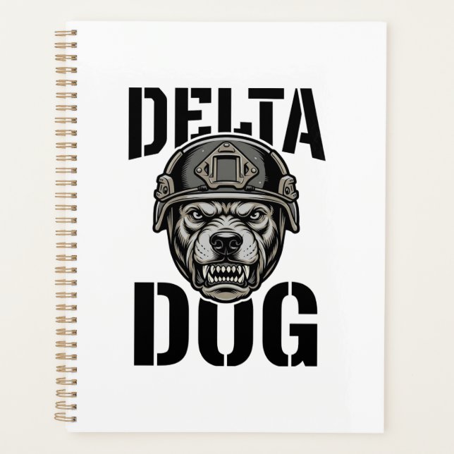 Casque Delta Dog Bulldog Gravure Vintage Design_ (Devant)