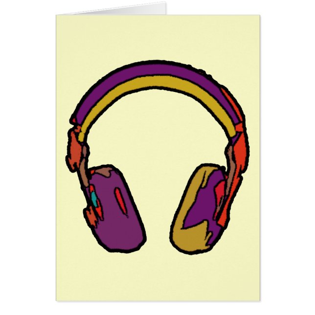 casque dj couleur (Devant)