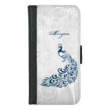Casque Peacock Personnalisé iPhone Portefeuille