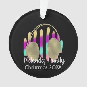 Casques DJ Hip hop Retro Bars de musique Neon