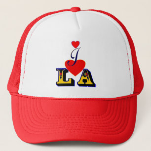 Casquette ღ ♥ J'Aime LA-Los Angeles Stylish Trucker Hat ♥ ღ