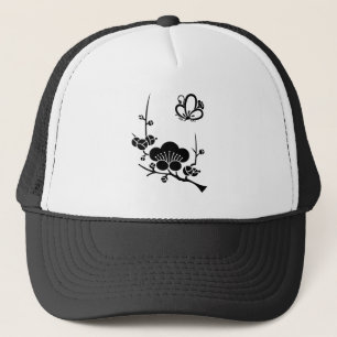 CASQUETTE 枝梅に中陰梅蝶