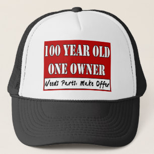 Casquette 100 ans, un propriétaire - les pièces des besoin