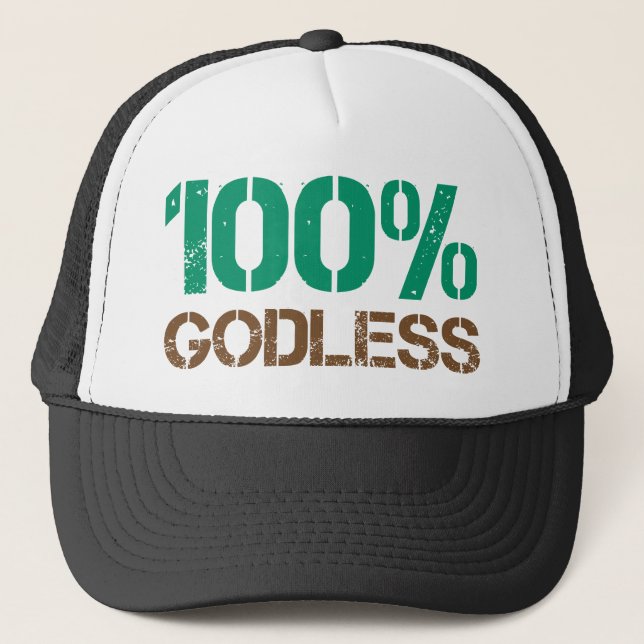 Casquette 100% athée (Devant)