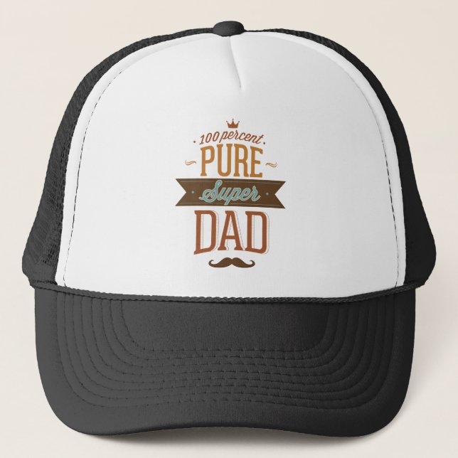 Casquette 100% Pure Super Papa (Devant)