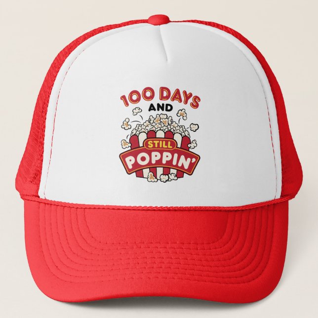 Casquette 100e Jour de l'école 100 jours et toujours Poppin (Devant)