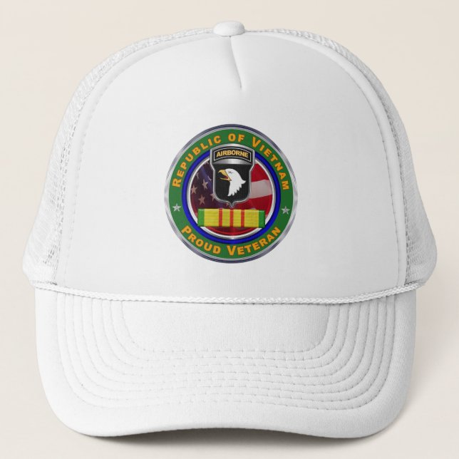 Casquette 101e division aéroportée Viêt Nam Vétéran (Devant)