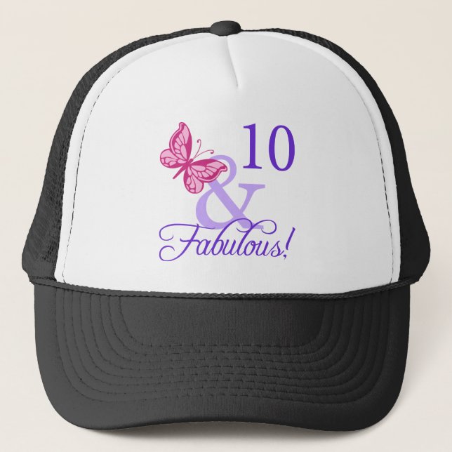 Casquette 10 Et Fabuleux Anniversaire (Devant)