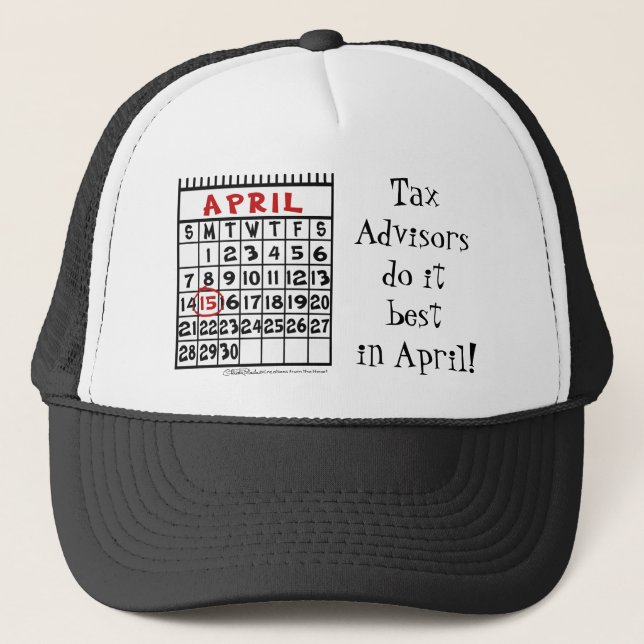 Casquette 15 avril - Humour fiscal (Devant)