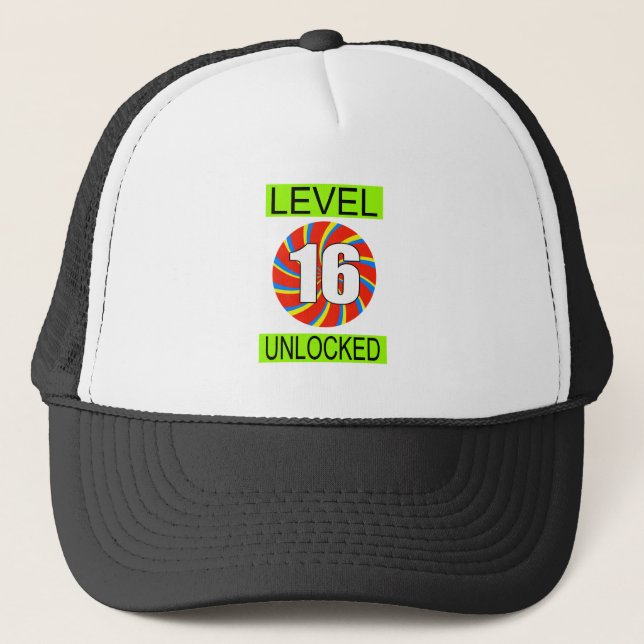 Casquette 16e anniversaire Jeu d'ordinateur (Devant)