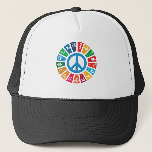 Casquette 17 Objectifs de développement durable des Nations  (Devant)