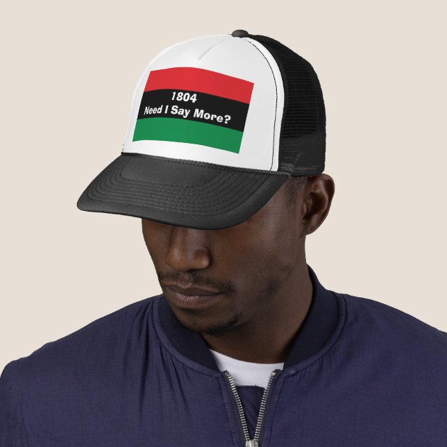 Casquette 1804 Haiti Pan African Colors  (En situation)
