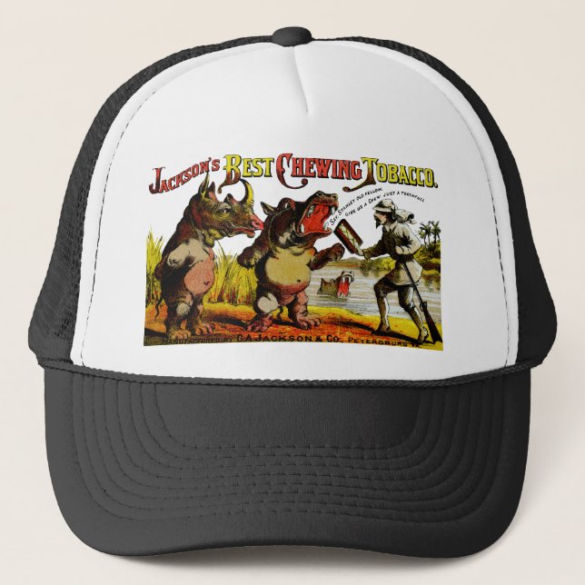 Casquette 1871 annonces vintages de tabac de mastication (Devant)