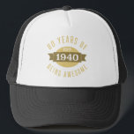 Casquette 1940 80e anniversaire Awesome pour les hommes<br><div class="desc">Célébrez l'année où vous êtes né dans le style avec cette idée de cadeau d'anniversaire cool jalon pour les papas,  frères,  maris ou tout homme.</div>