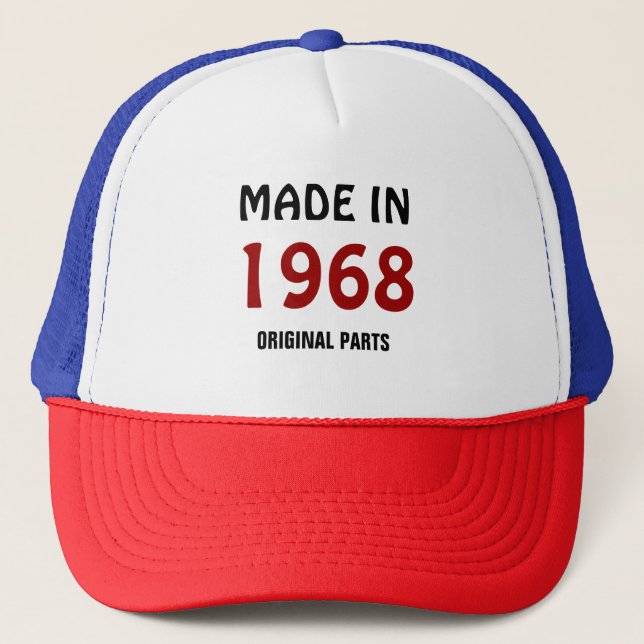Casquette 1968, Fabriqué en 1968 (Devant)