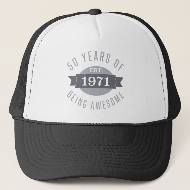 Casquette 1971 Funny 50e anniversaire Awesome (Devant)