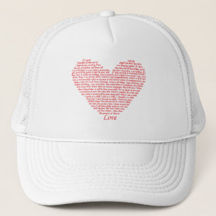 Casquette 1 Corinthiens 13 Bible chrétienne Verse Amour Coeu