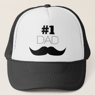 Casquette #1 Dad Black Mustache - Number One