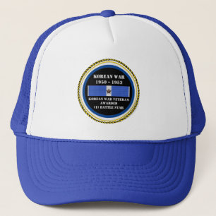 CASQUETTE 1 ÉTOILE DE BATAILLE VÉTÉRAN DE GUERRE CORÉENN