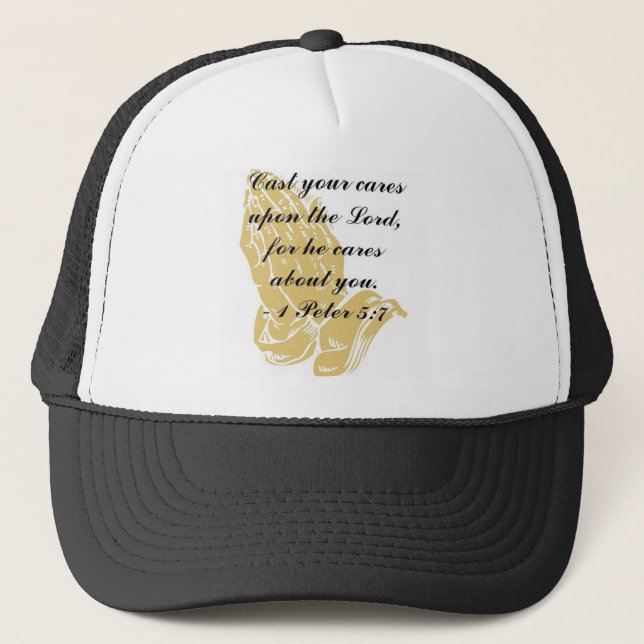 Casquette 1 Pierre 5:7 Chapeau (Devant)
