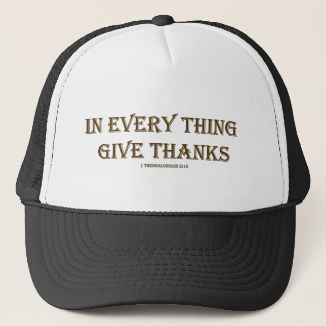 Casquette 1 Thessaloniciens 5:18 (Devant)