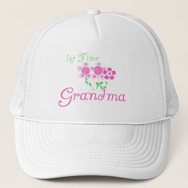 Casquette 1ère Fleurs Grandma-Rose (Devant)