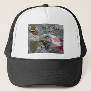Casquette 1st Infantry Div Iraq Combat Veteran