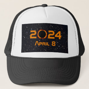 Casquette 2024 Éclipse solaire totale Date Ciel étoilé